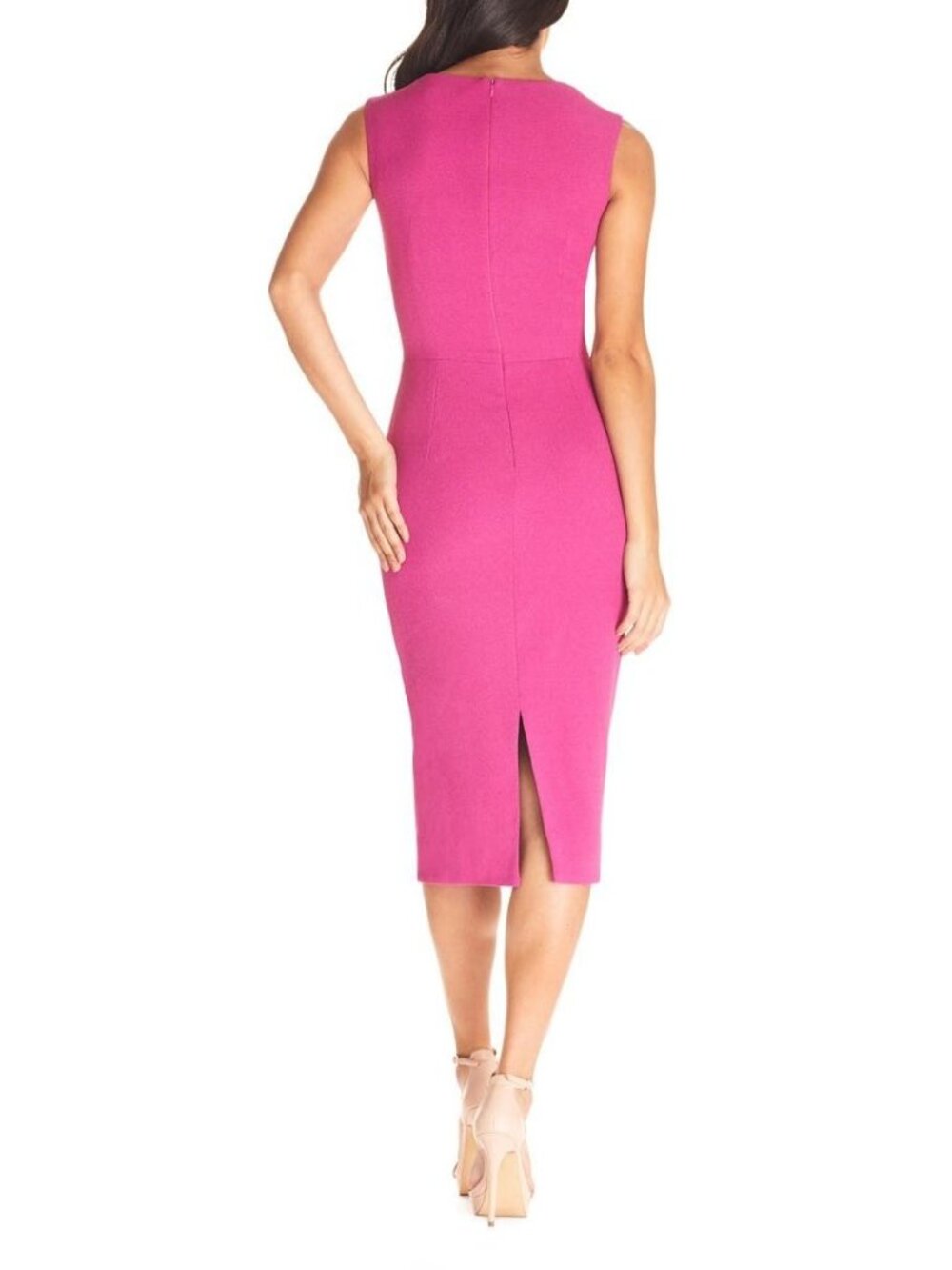 🆕DRESS THE POPULATION Elle Sheath Dress Pink XX-Large 14-16 - Picture 3 of 8